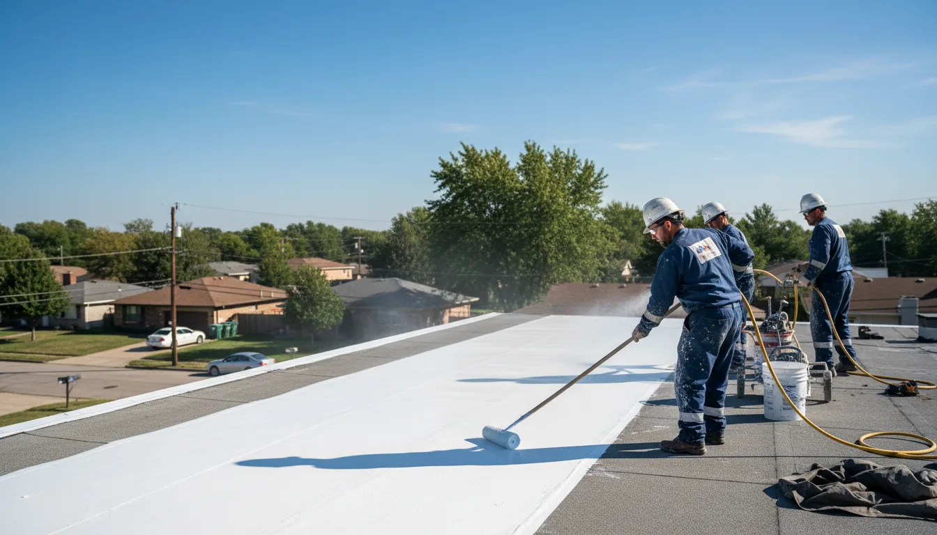 Commercial roof coating in Coffeen, IL near me